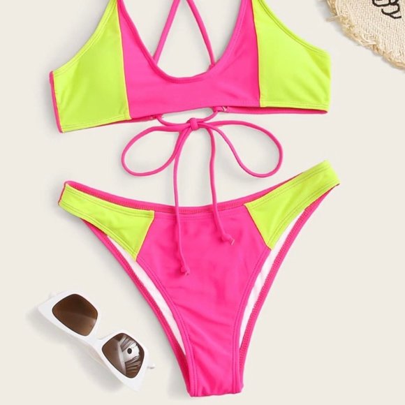 Other - Swimsuit Multicolor Cheeky Bikini Small New